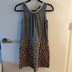 Sea NewYork Gray and Leopard Dress